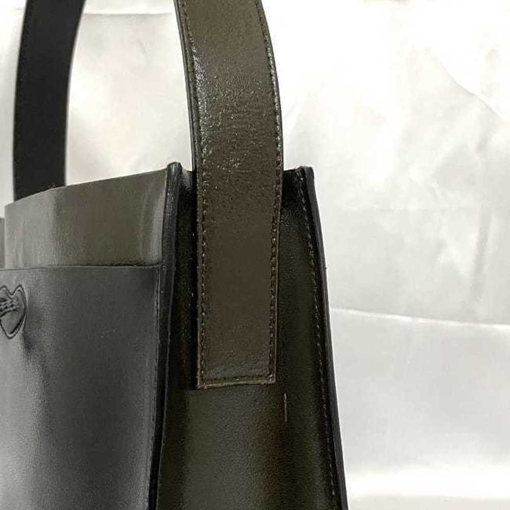 Miu Miu Madras Leather Shoulder Black Green Khaki Bag Shoulder Bag - Picture 9 of 9